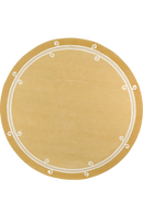 Tapis beige en laine - Syracuse Rond Jaune - 1 - Toulemonde Bochart