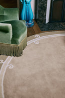Tapis beige en laine - Syracuse Rond Naturel - 2 - Toulemonde Bochart