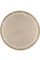 Tapis beige en laine - Syracuse Rond Naturel - 1 - Toulemonde Bochart