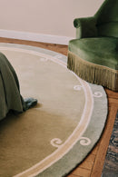 Tapis vert en laine - Syracuse Rond Sauge - 2 - Toulemonde Bochart