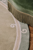Tapis vert en laine - Syracuse Rond Sauge - 3 - Toulemonde Bochart