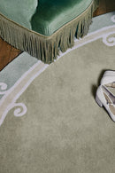 Tapis vert en laine - Syracuse Rond Sauge - 4 - Toulemonde Bochart