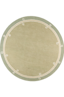 Tapis vert en laine - Syracuse Rond Sauge - 1 - Toulemonde Bochart