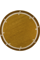 Tapis brun en laine - Syracuse Rond Tabac - 1 - Toulemonde Bochart