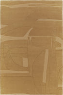 Tapis brun en laine - Collage Écureuil  - 1 - Toulemonde Bochart