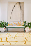 Tapis beige en laine et viscose - Ambre Naturel  - 2 - Toulemonde Bochart