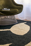 Tapis noir en jute - Arcades Noir - 4 - Toulemonde Bochart