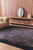 Tapis bleu nuit en laine - Eden Nuit - 2 - Toulemonde Bochart