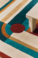 Tapis brun multicolore en laine - Hacienda Multi - 5 - Toulemonde Bochart