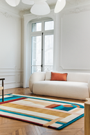 Tapis brun multicolore en laine - Hacienda Multi - 4 - Toulemonde Bochart