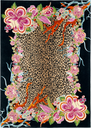 Tapis multicolore en laine et soie végétale - Jungle Forest Multi - 1 - Toulemonde Bochart