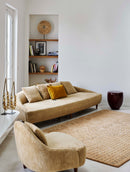 Tapis beige en laine tencel - Kantha Beige  - 2 - Toulemonde Bochart