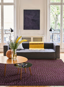 Tapis prune en laine tencel - Kantha Prune  - 2 - Toulemonde Bochart