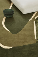 Tapis kaki en laine et viscose - Muse Kaki  - 3 - Toulemonde Bochart