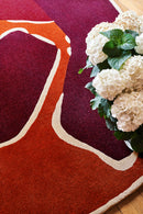 Tapis rouge en laine - Muse Rouge  - 3 - Toulemonde Bochart