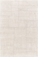Tapis beige en laine tencel - Opus Mastic  - 1 - Toulemonde Bochart