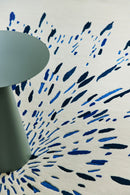 Tapis beige en laine viscose - Paint Blanc Bleu - 5 - Toulemonde Bochart