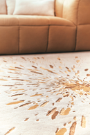 Tapis beige ocre en laine viscose - Paint Ocre - 4 - Toulemonde Bochart