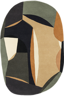 Tapis multicolore en laine - Polia Shape Automne - 1 - Toulemonde Bochart