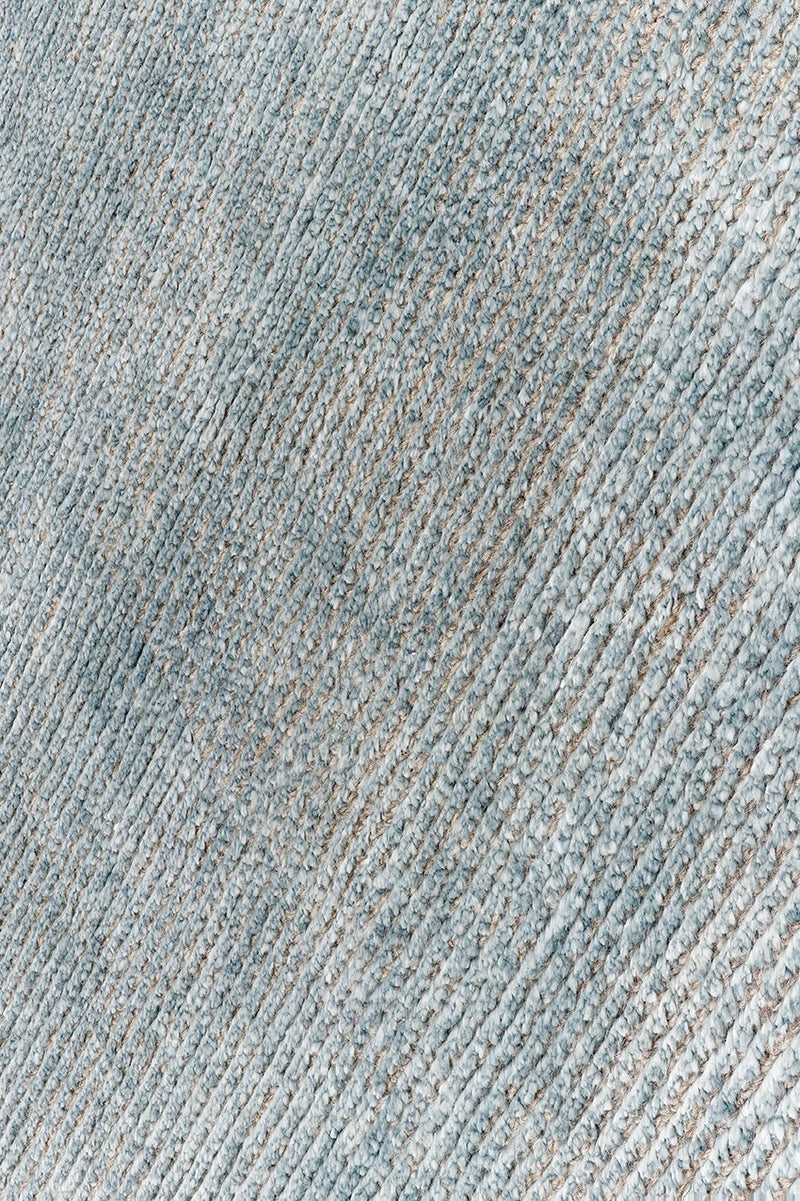 Tapis bleu en laine et bambou - Stone Celadon  - 6 - Toulemonde Bochart