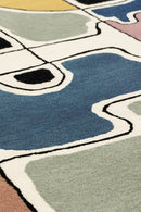 Tapis multicolore en laine et viscose - Tête À Tête Multi  - 4 - Toulemonde Bochart