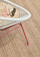 Tapis rose en polypropylène - Torsade Peche  - 3 - Toulemonde Bochart