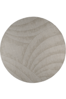 Tapis gris en laine - Volute Rond Silver - 1 - Toulemonde Bochart