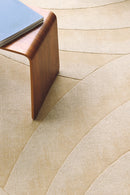 Tapis beige en laine - Volute Rond Beige - 4 - Toulemonde Bochart