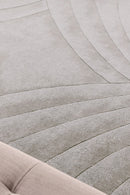 Tapis gris en laine - Volute Rond Silver - 3 - Toulemonde Bochart