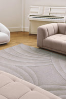Tapis gris en laine - Volute Silver - 3 - Toulemonde Bochart