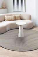 Tapis gris en laine - Volute Rond Silver - 2 - Toulemonde Bochart